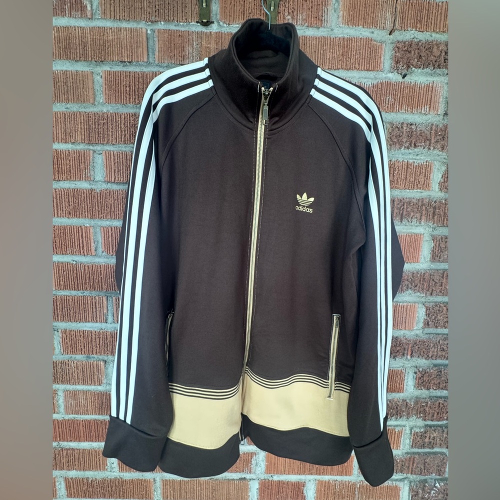 Y2K Adidas Men’s Brown Firebird Track Jacket